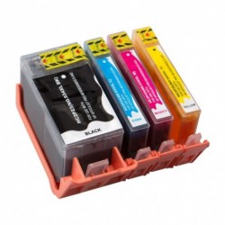 Grossist’Encre Lot de 4 Cartouches compatibles HP n°934XL + n°935XL