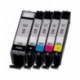 Grossist’Encre Lot de 5 Cartouches compatibles CANON PGI570 / CLI571 Pack XL