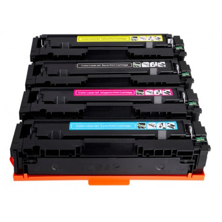 Grossist’Encre Lot de 4 cartouches compatibles pour HP CF530A CF531A CF532A CF533A / 205A