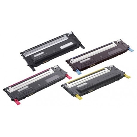 Grossist’Encre Cartouche Lot de 4 Cartouches Toners Lasers Compatibles pour DELL 1230 / 1235