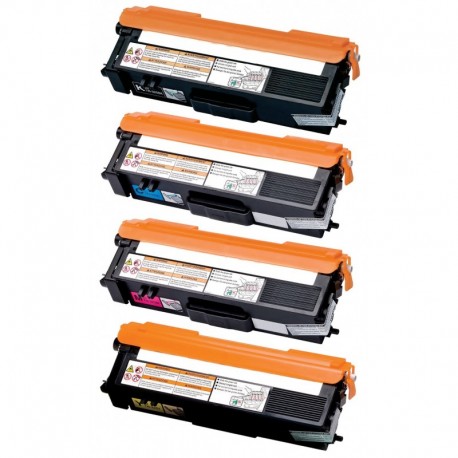 Grossist’Encre Cartouche Lot de 4 Cartouches Toners Lasers Compatibles pour BROTHER TN325