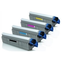 Grossist’Encre Cartouche Lot de 4 Cartouches Toners Lasers Compatibles pour OKI C810