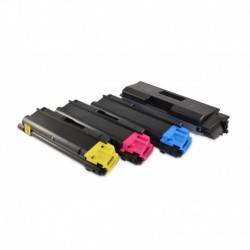 Grossist’Encre Cartouche Lot de 4 Cartouches Toners Lasers Compatibles pour KYOCERA TK580 BK/C/M/Y