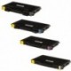 Grossist’Encre Lot de 4 Toners Lasers Compatibles pour SAMSUNG CLP510 BK/C/M/Y