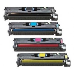 Grossist’Encre Cartouche Lot de 4 Cartouches Toners Lasers Compatibles pour HP C9700A + C9701A + C9702A + C9703A